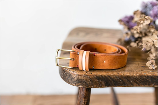 【Ｖｉｎｔａｇｅ】Ａｎｄｅｒｓｏｎ’ｓ　高級編込みレザーベルト　本革真鍮 正規品 コンビネーション レザーギャリソンベルト/ブラック×タン/真鍮製